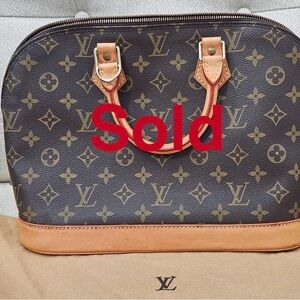 SOLD.    Louis Vuitton Monogram Canvas Alma PM Bag -